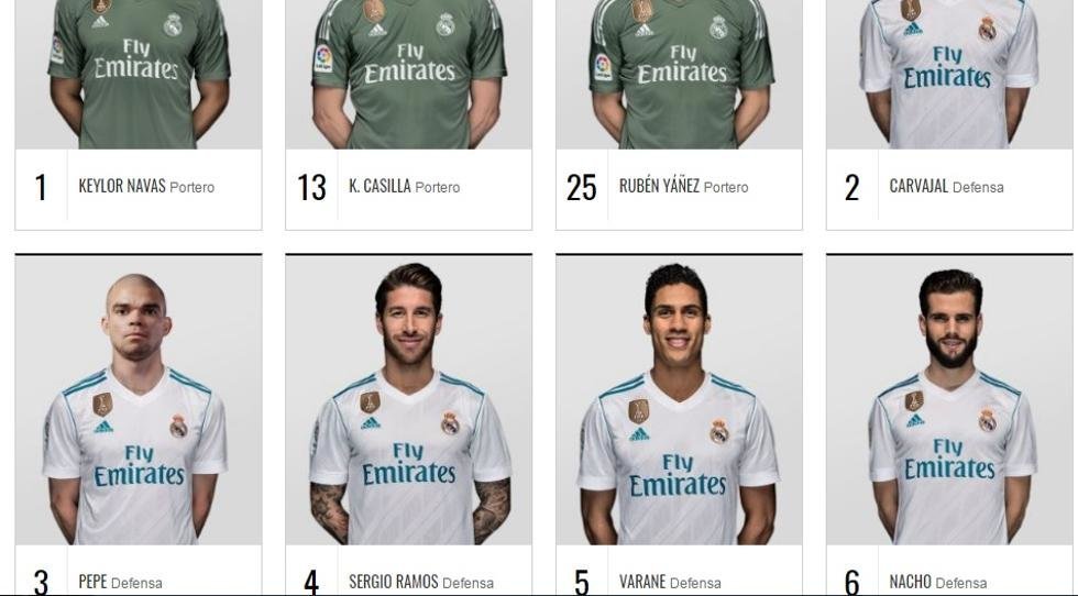 El Madrid elimina a Pepe de su web