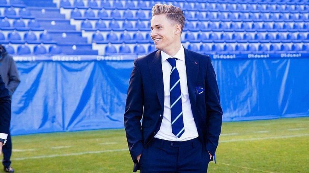 Marcos Llorente con el Alavés. Foto: @Marcos_Llorente