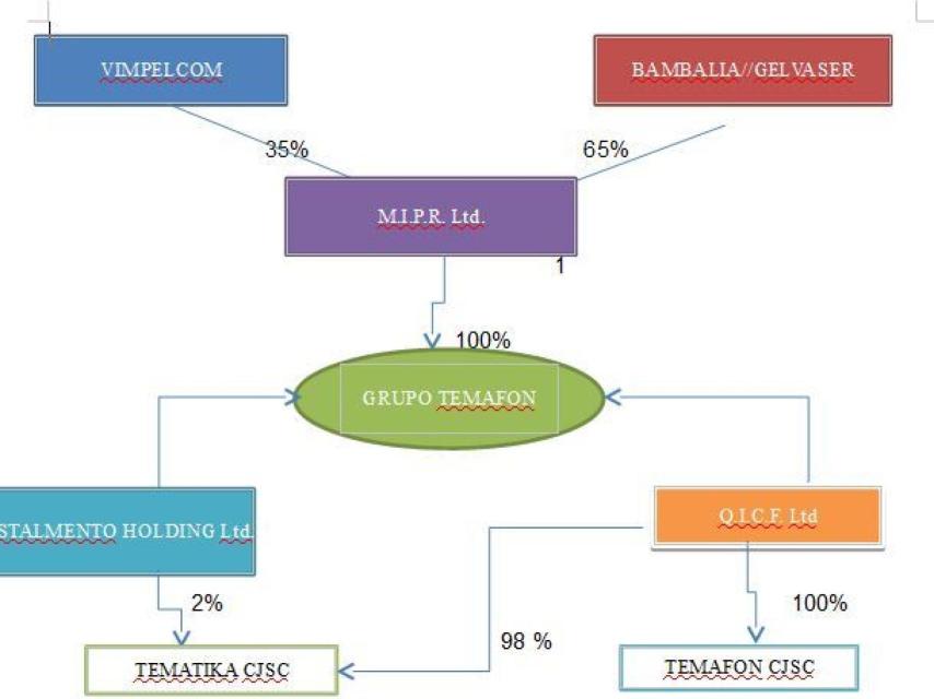 Estructura de los socios rusos de ZED.