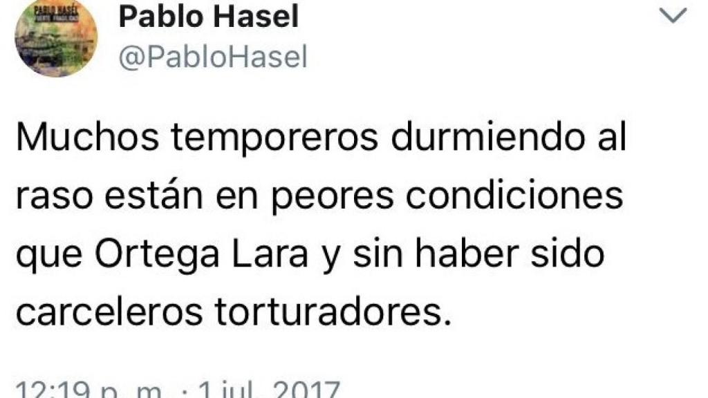 El comentario atribuido al rapero que ha generado polémica en las redes.