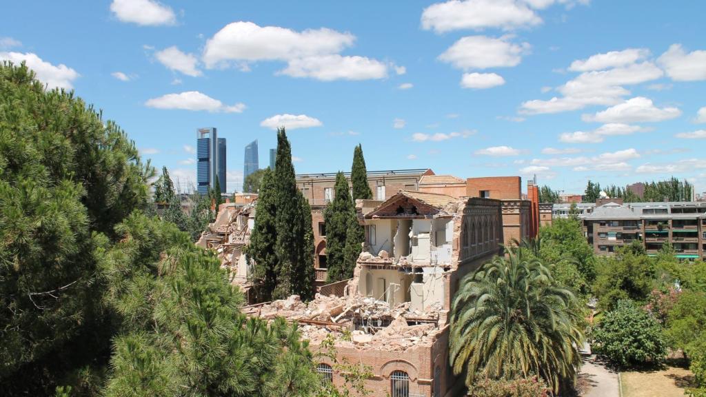 Así quedó el convento tras el inicio de las obras.