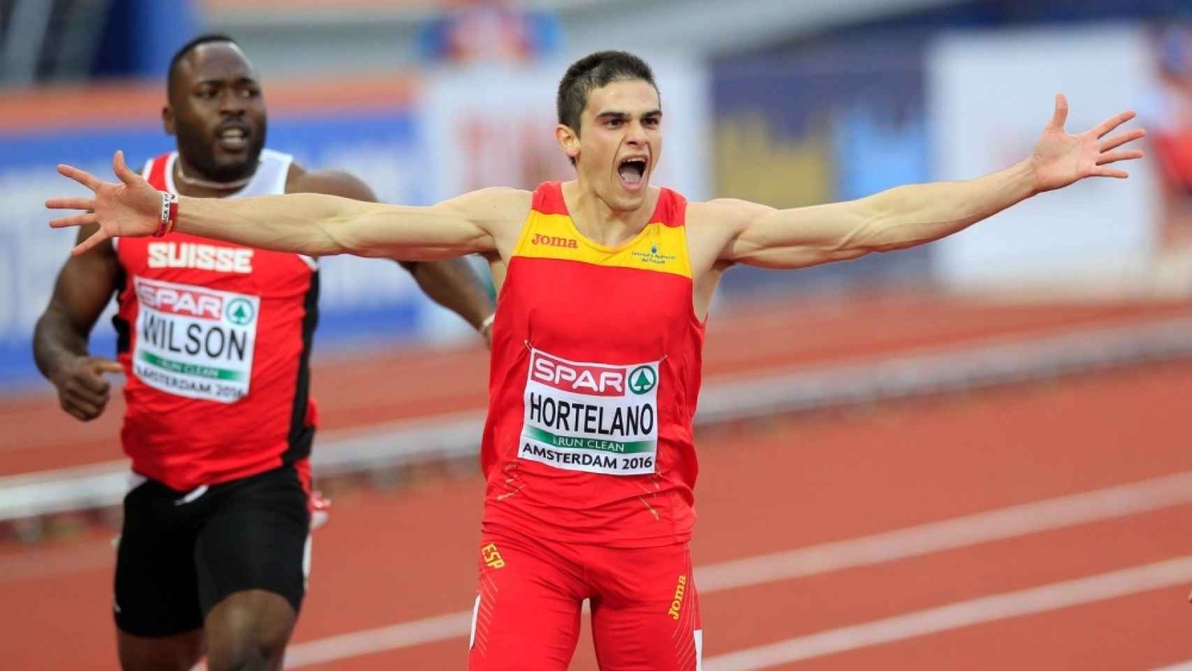 Bruno Hortelano, atleta español.