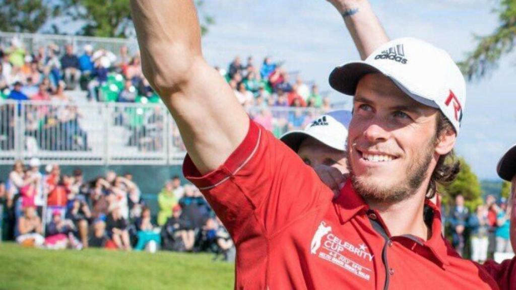 Gareth Bale en el torneo de golf. Foto. Twitter (garethbale11)