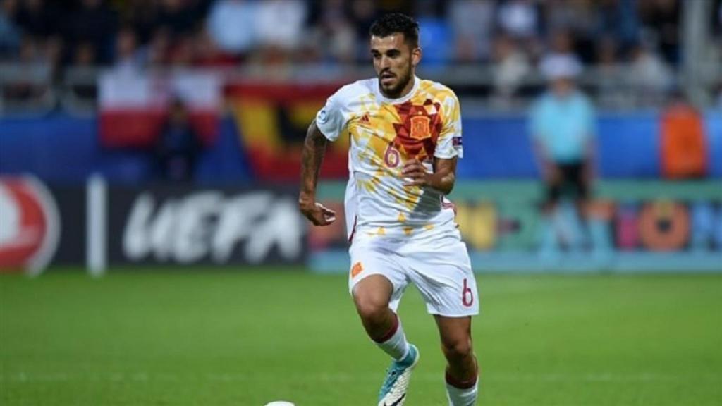 Ceballos jugando con España. Foto: uefa.com