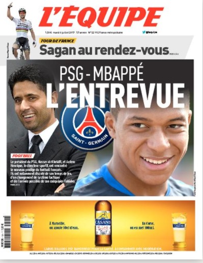 L'Équipe: Reunión entre el padre de Mbappé y el PSG