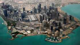 Imagen aérea de la zona diplomática de Doha