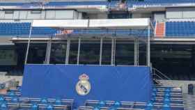 El palco del Bernabéu se engalana   Foto: Twitter (@nilskern17)