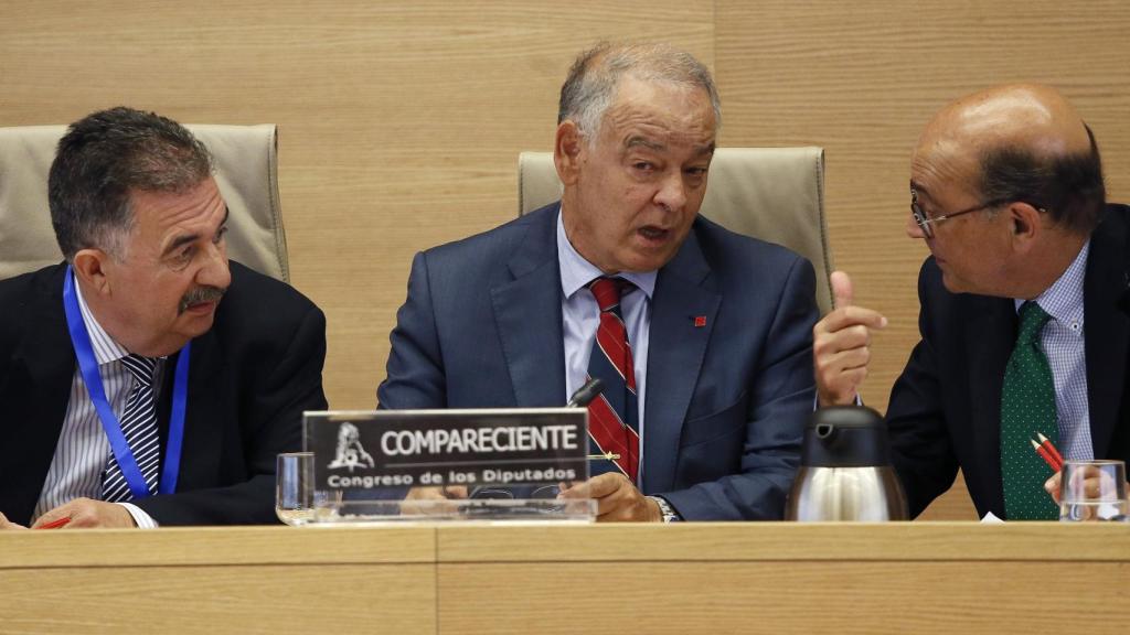 Eugenio Pino durante su comparecencia en la comisión de investigación del Congreso