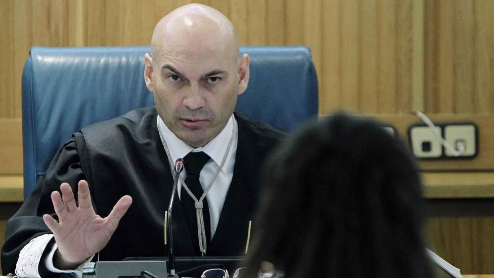 Javier Gómez Bermúdez, durante el juicio del 11M