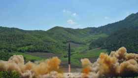 El misil lanzado por Corea del Norte.