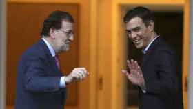 Mariano Rajoy y Pedro Sánchez, durante su última reunión en Moncloa.