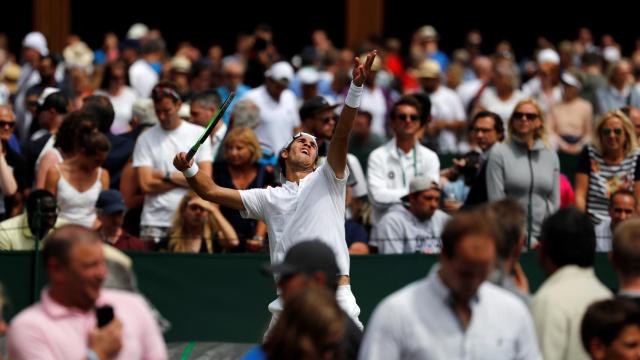 Khachanov, en su partido de segunda ronda contra Monteiro.