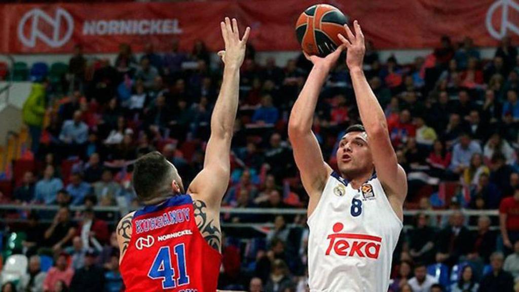 Jonas Maciulis en el partido ante el CSKA