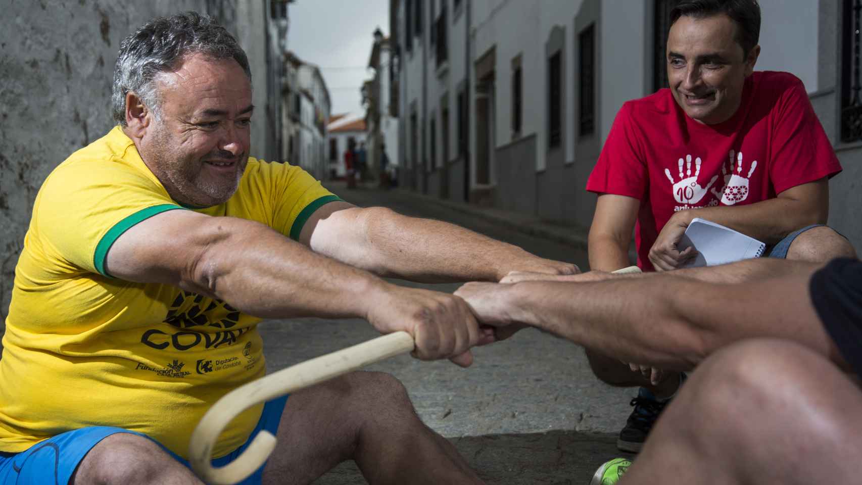 Eulalio Fernández, tiene 54 años y es olímpico rural desde hace diez.
