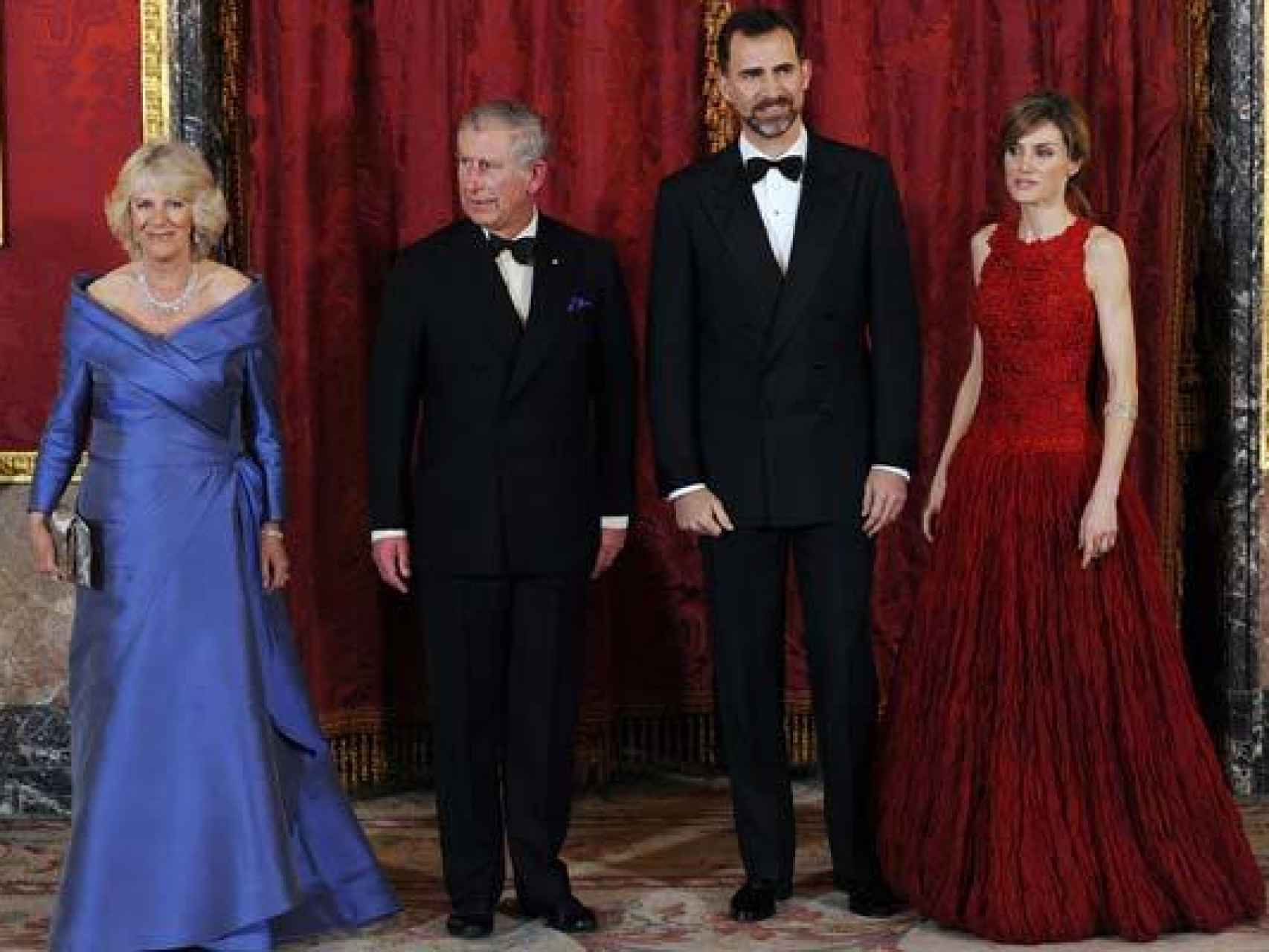 Camila y Carlos de Inglaterra con Felipe VI y Letizia