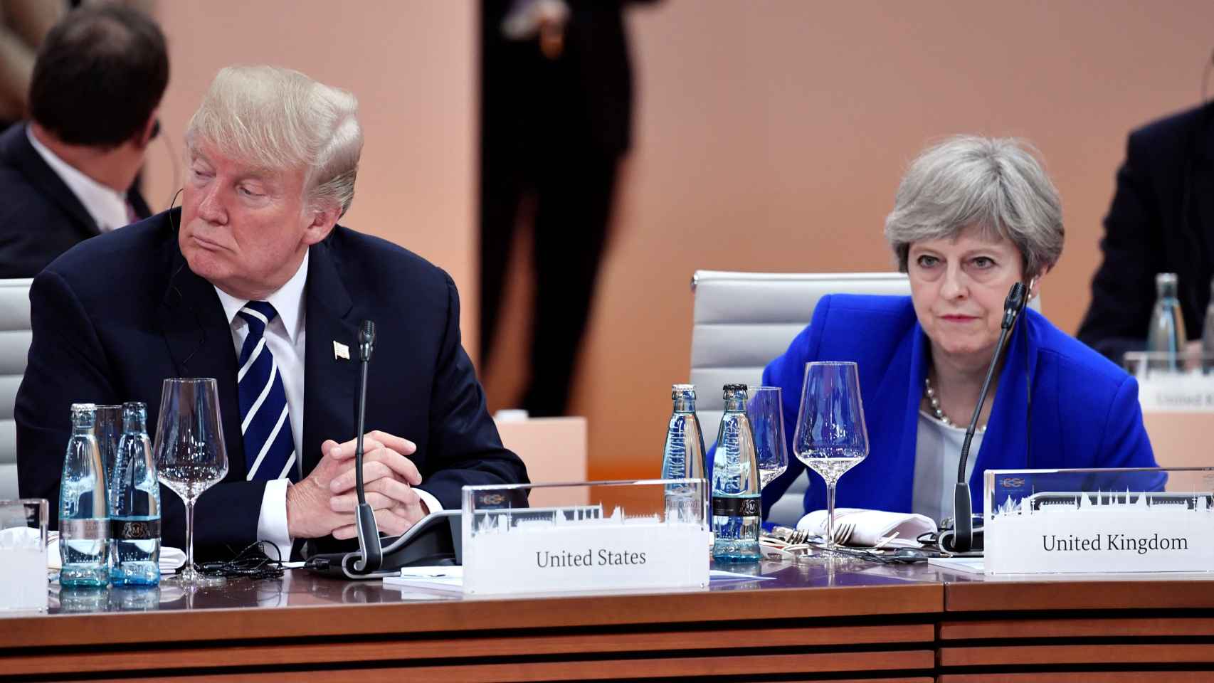 May y Trump se han sentado juntos en el G20