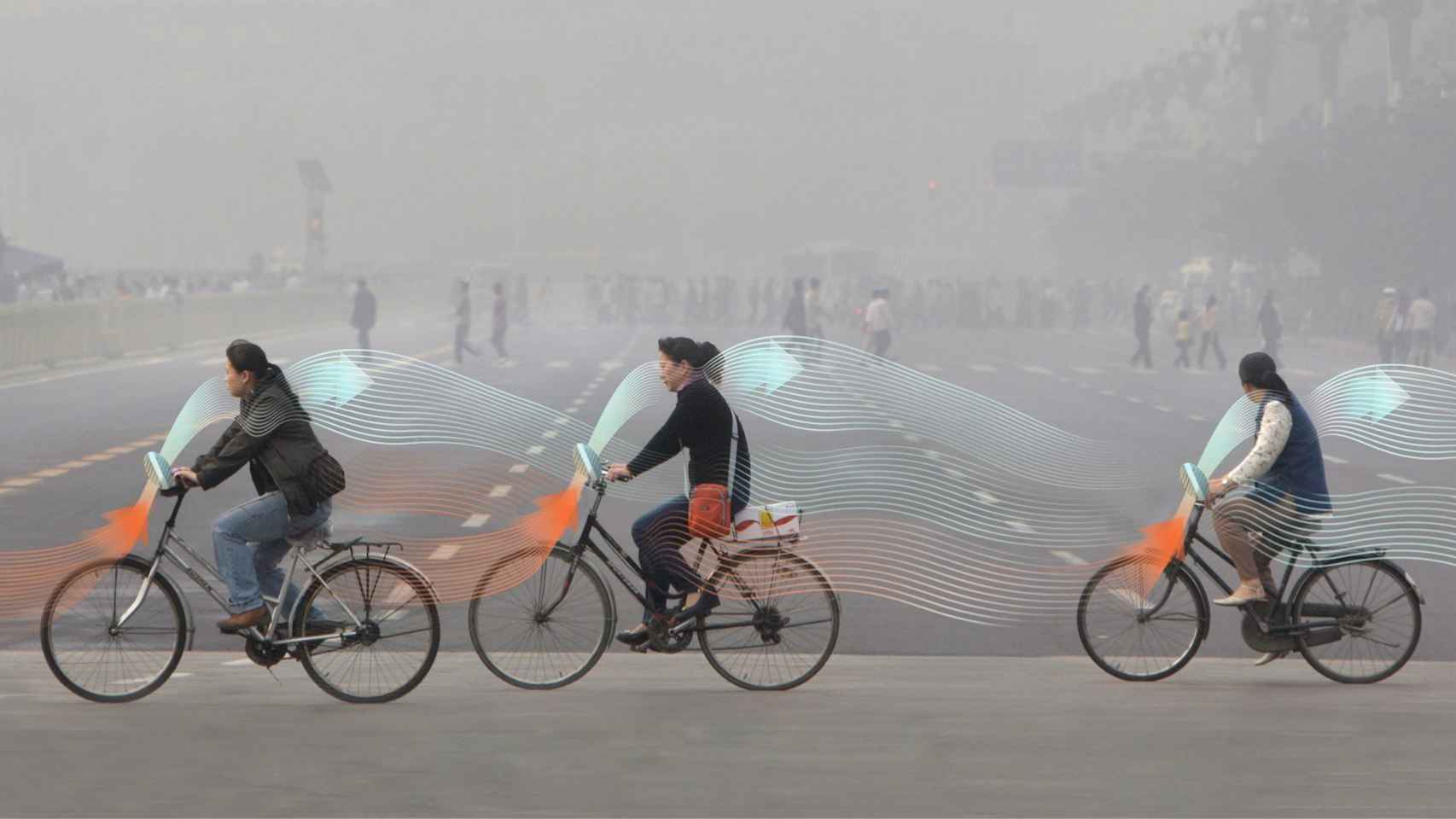 Así son las bicis que limpian el aire de contaminación