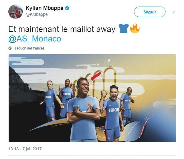 Mbappé vuelve a vestir la camiseta del Mónaco en medio de los rumores sobre su futuro