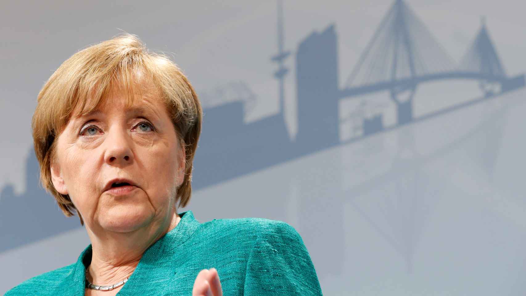 La canciller Merkel, durante la rueda de prensa final del G20