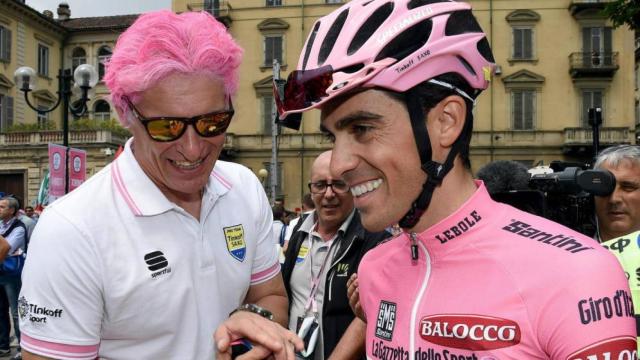 Tinkov, cuando Contador estaba en el Tinkoff.