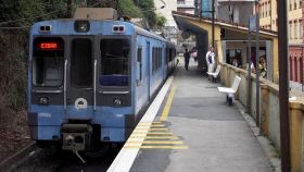 Andén de la estación de Ardanza, en Eibar, donde fue secuestrado Miguel Ángel Blanco.