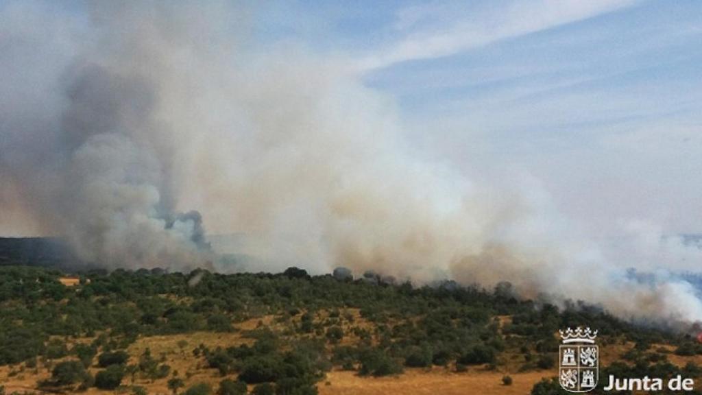 Incendio en Alfaraz de Sayago, Zamora