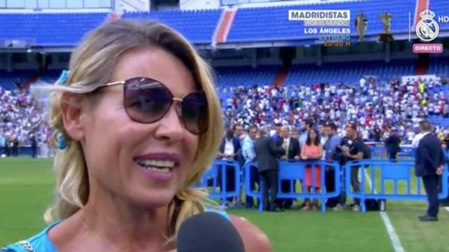 La madre de Theo Hernández durante la presentación