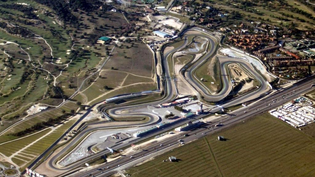 Vista aérea del circuito del Jarama