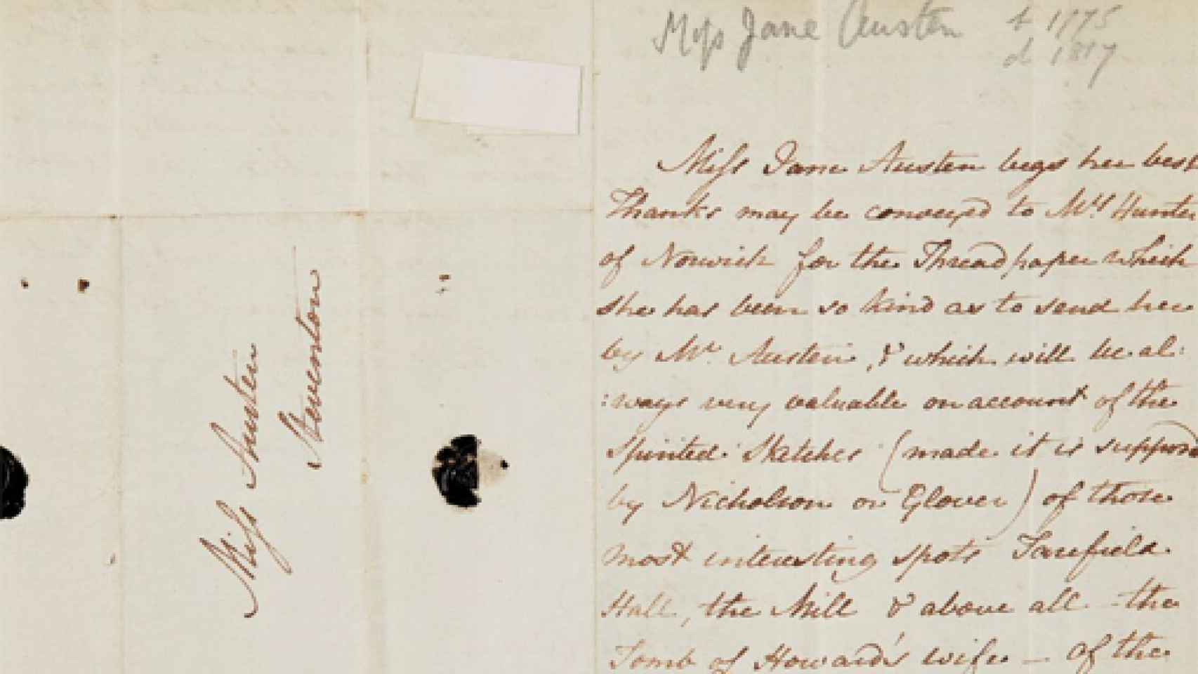 Image: Las cartas de Jane Austen, a subasta
