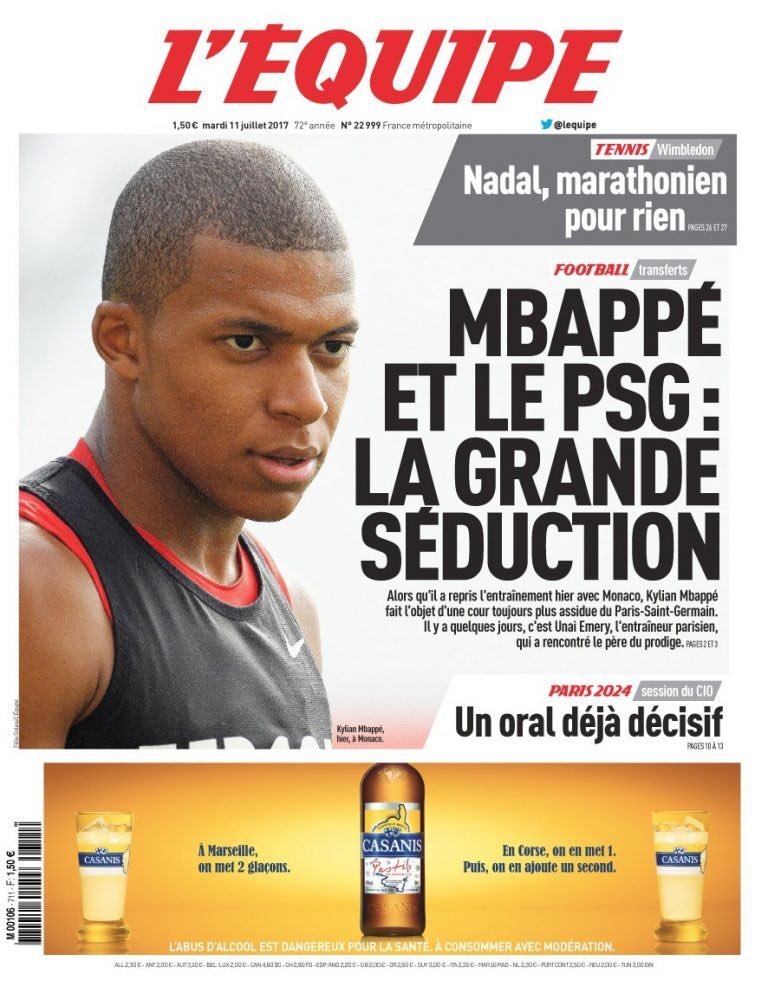 L'Équipe: El PSG insiste con Mbappé y Emery se reúne con su padre