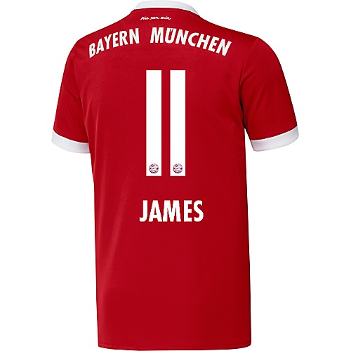 El dorsal de James en el Bayern