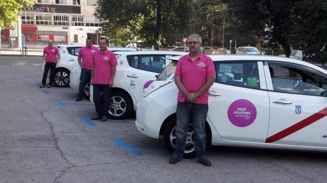 Los cuatro taxis que circularán por la capital de España.