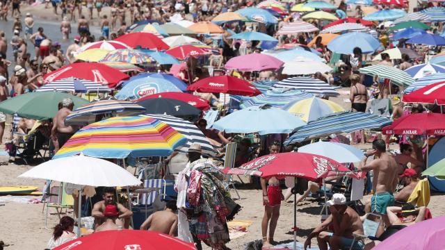 Una imagen de la playa de Cullera en Valencia