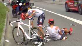 Alberto Contador vuelve a caerse en el Tour de Francia
