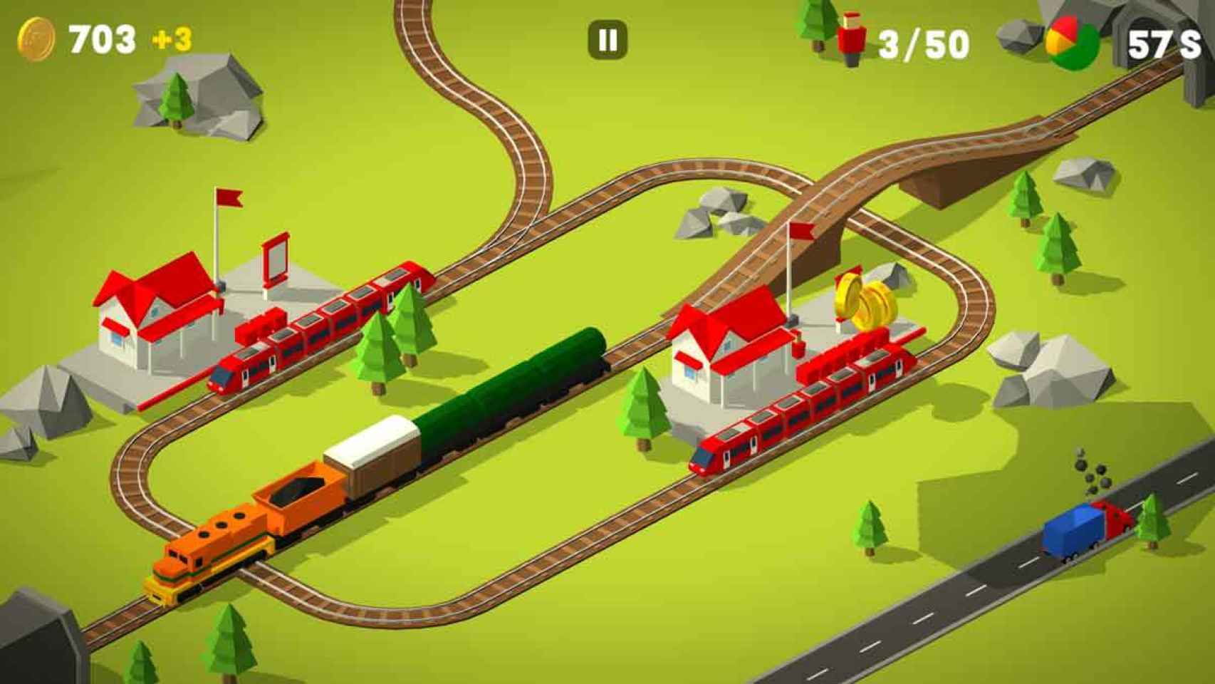 Este explosivo juego de trenes te reta con su mezcla de puzzles y choques