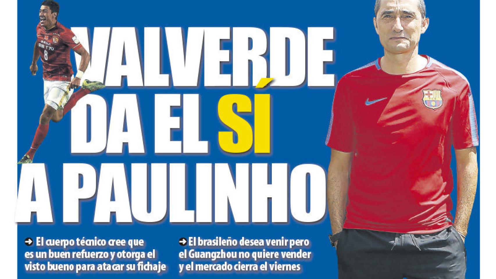 La portada del diario Mundo Deportivo (12/07/2017)