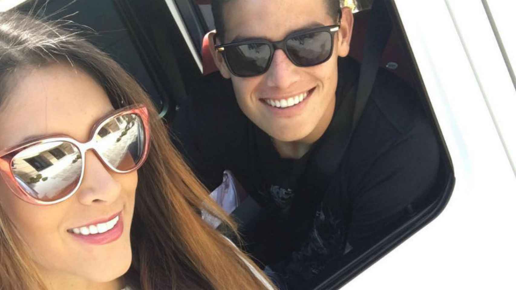 James y su esposa Daniela Ospina. Foto (@Jamesrodriguez10)