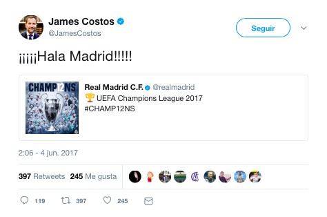 James Costos, el nuevo fichaje del Barcelona que es... ¡madridista!