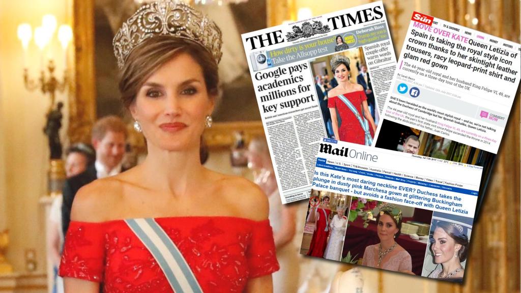 La reina Letizia, protagonista de las portadas de los diarios ingleses.