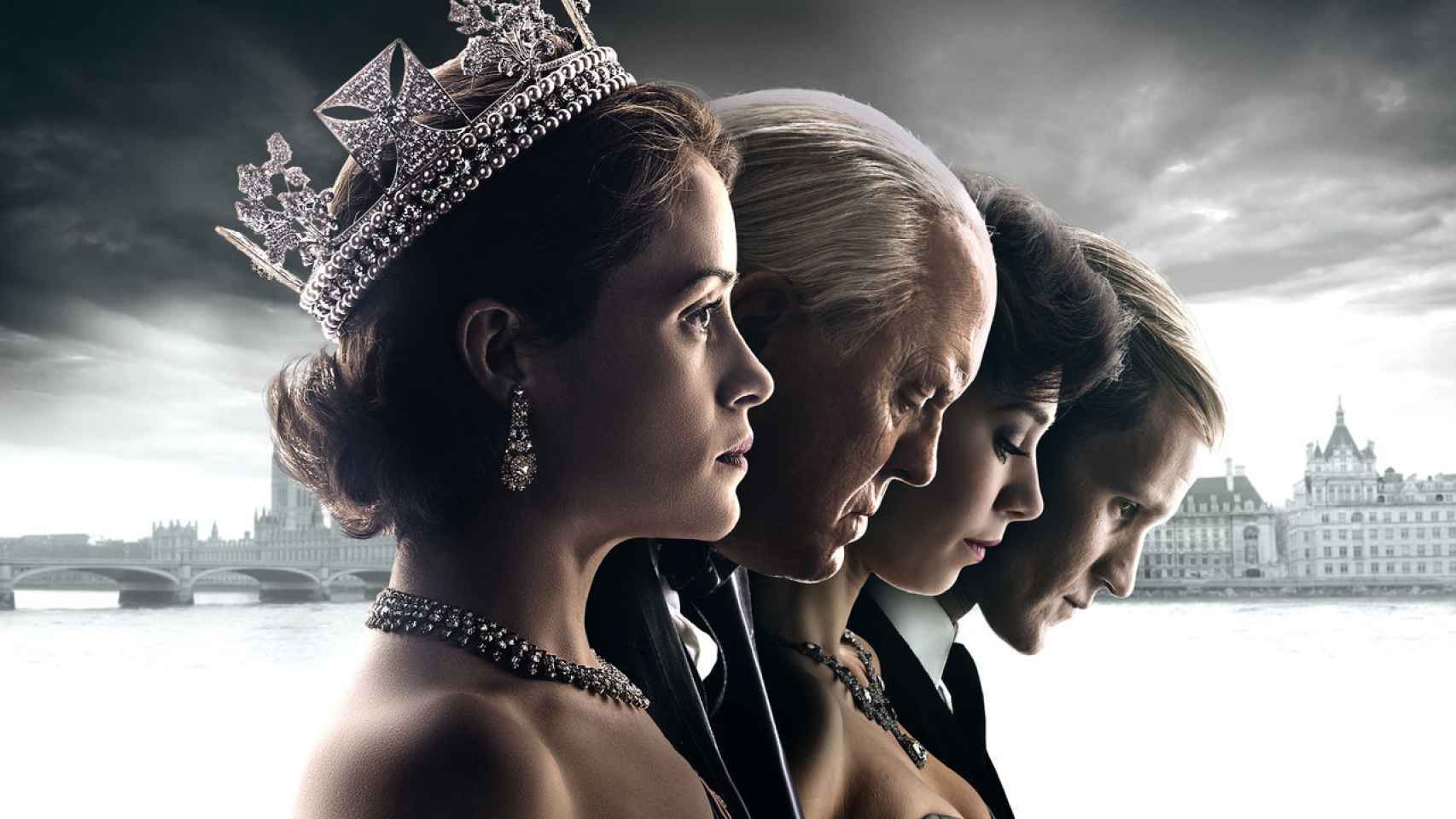 Los protagonistas de otra de las favoritas, The Crown.