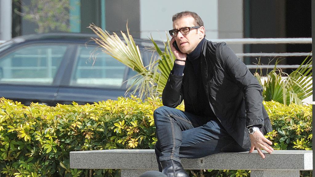 El actor Luis Merlo por las calles de Málaga.