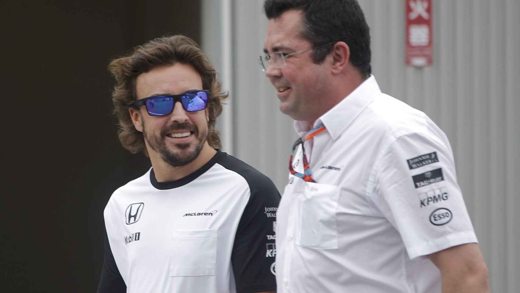 Alonso y Boullier en una imagen de archivo.