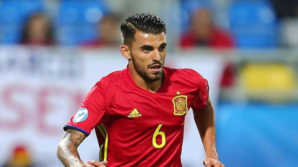 Dani Ceballos con la Sub21.