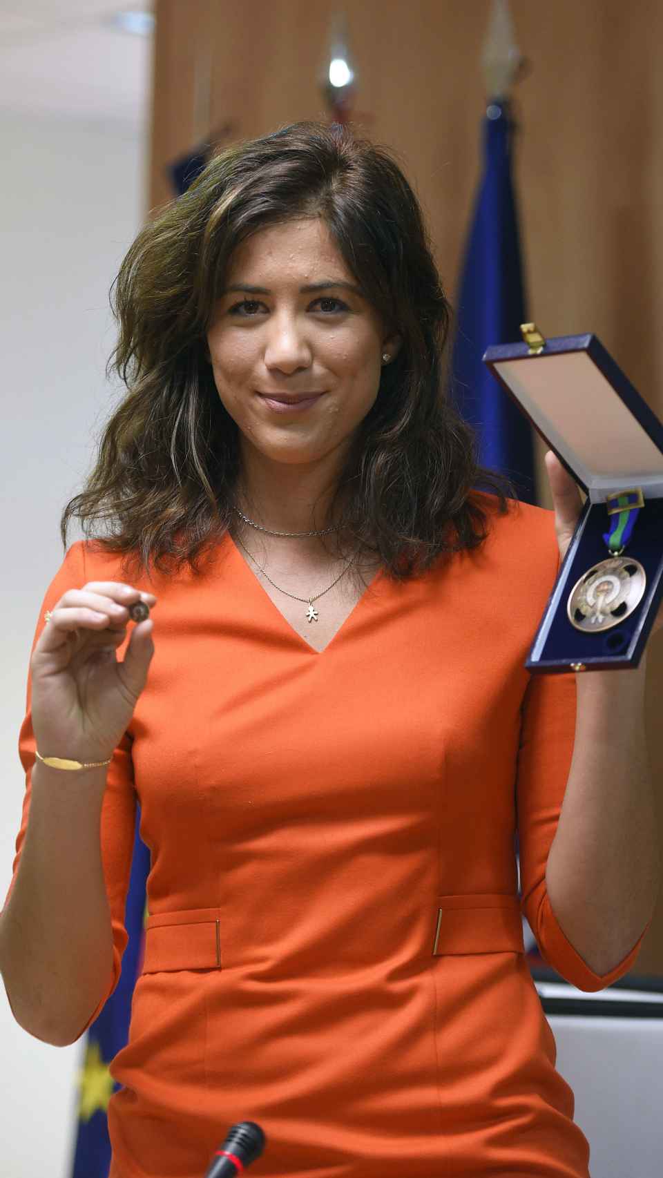 Garbiñe Muguruza recogió la Medalla de bronce al mérito deportivo en 2015.