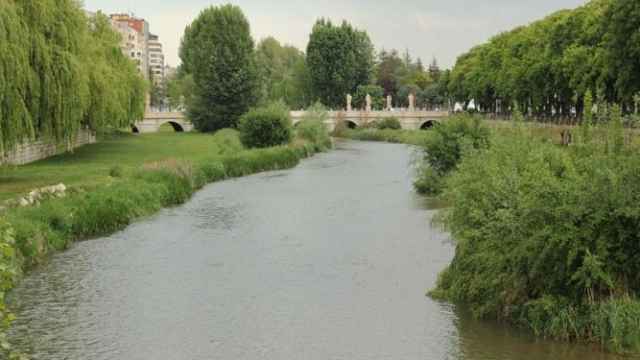 El río Arlanzón a su paso por Burgos