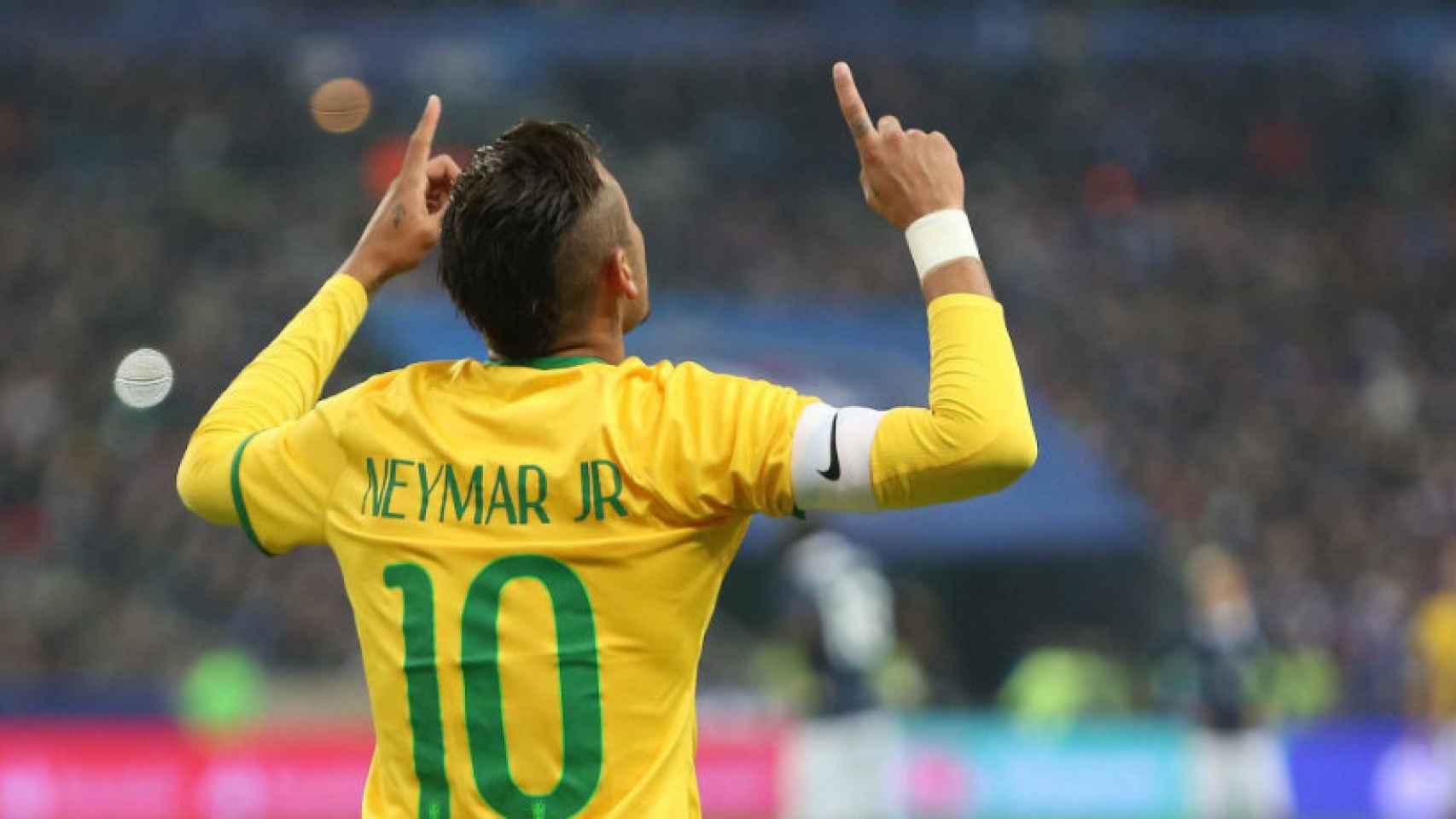 Neymar, con Brasil. Foto: cfb.com.br