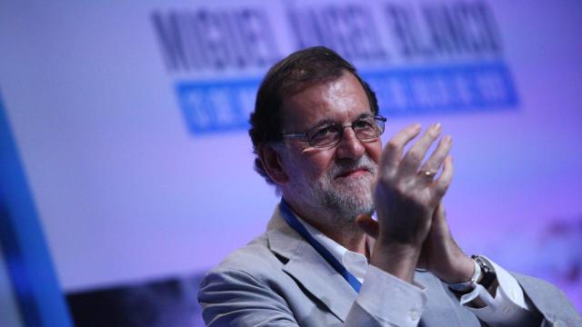 Mariano Rajoy durante su comparecencia en Bilbao.