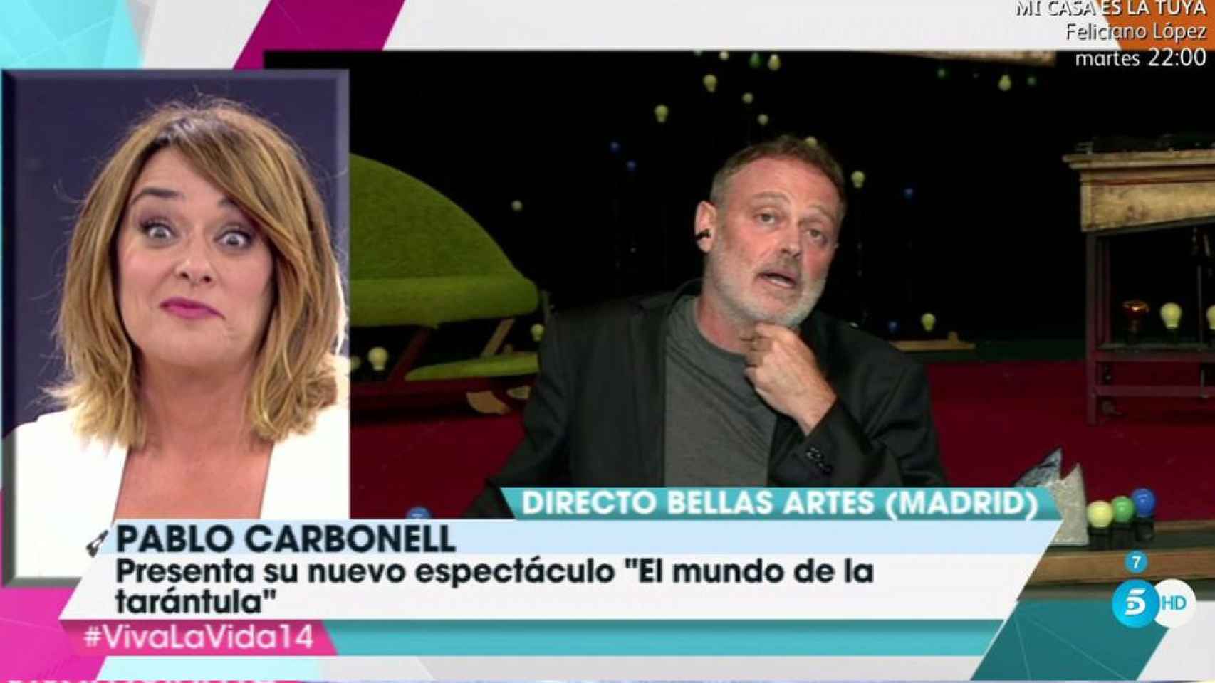 Pablo Carbonell vacila a Toñi Moreno: “En verano también veo Telecinco”