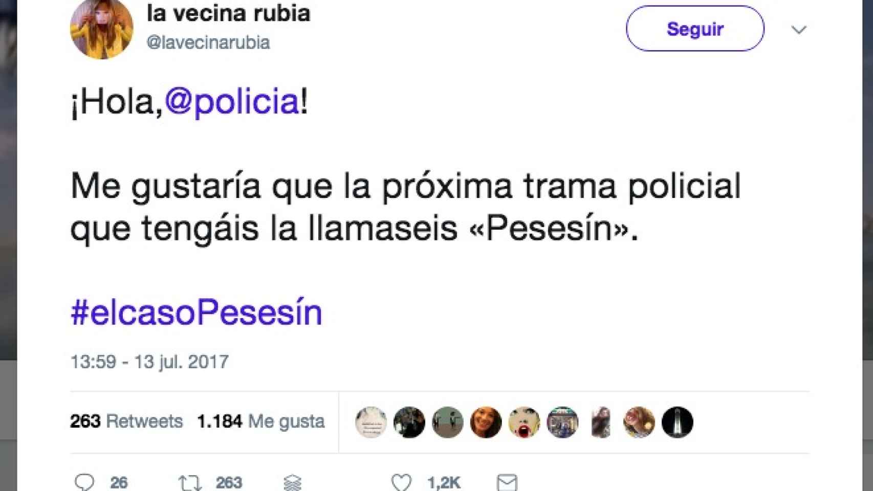 Operación Pesesin: La policía se compromete a bautizar su próxima investigación