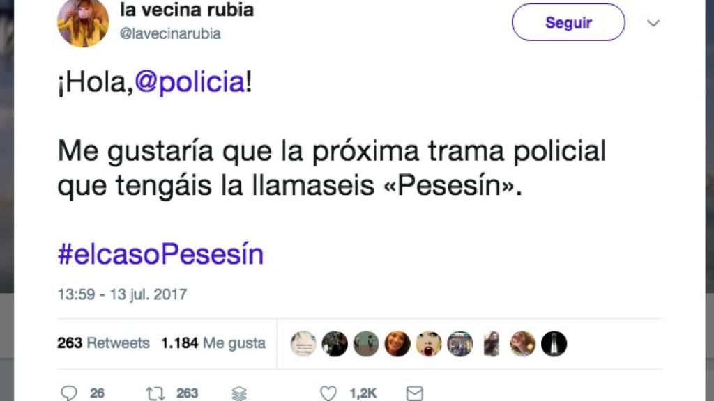 Operación Pesesin: La policía se compromete a bautizar su próxima investigación